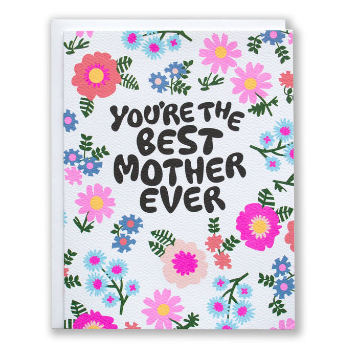 Disco Flowers Best Mother Ever Card