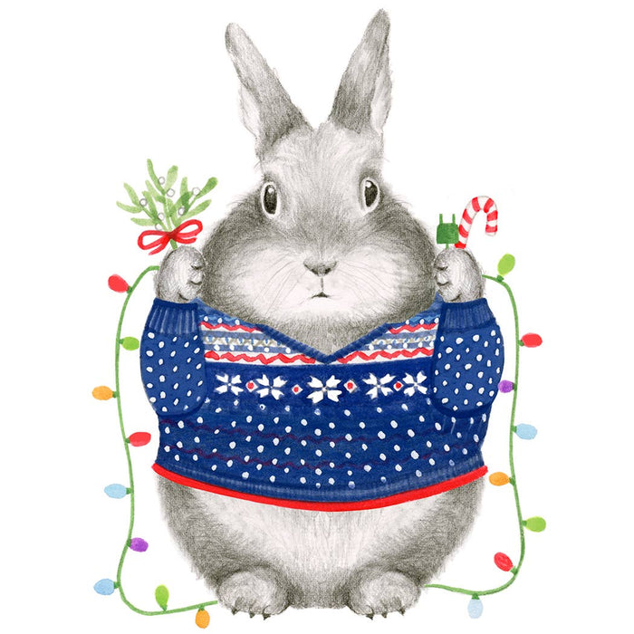 Christmas Bunny Card