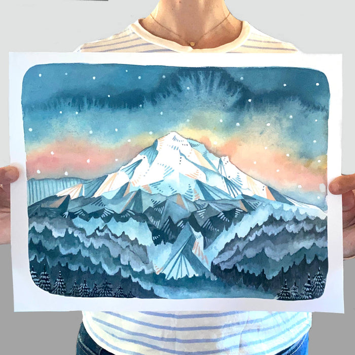 11x14" Mt Hood Print - Mt Hood Sunrise Print