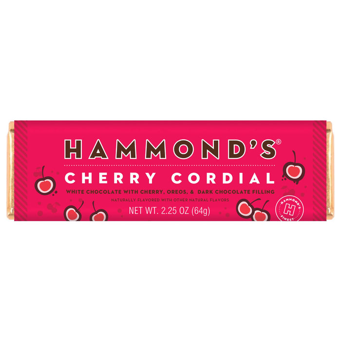 Candy Bar - White & Dark Chocolate - Cherry Cordial - 2.25oz
