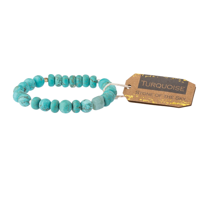 Stone Stacking Bracelet - Turquoise - Stone of the Sky
