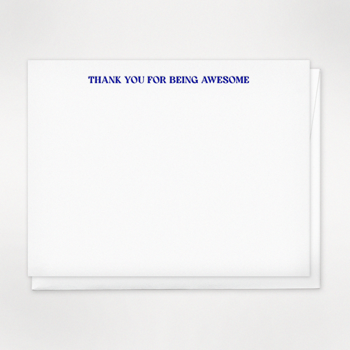 Thank You For Being Awesome - Letterpress Boxed Note Sets