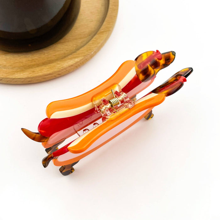 Hot Dog Hair Claw Clip