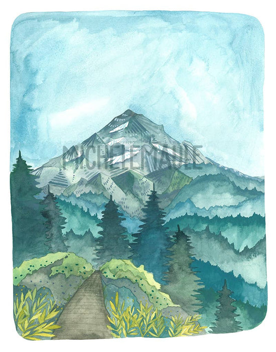 11x14 Print - Mt Hood Hike