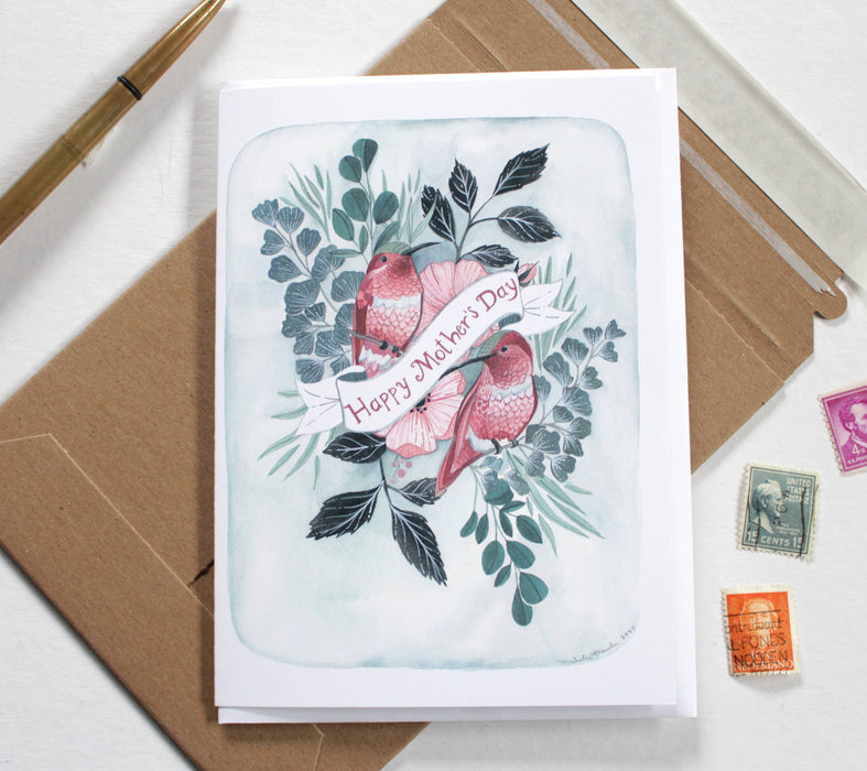 Two Hummingbirds Mother's Day Card
