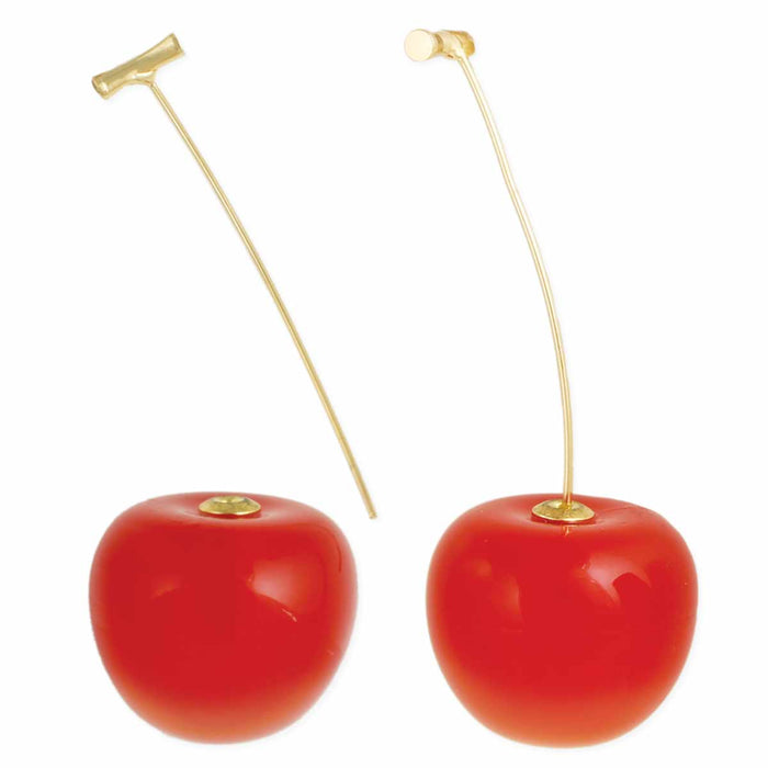 Cherry, Cherry Nice! Resin Cherry Drop Earrings