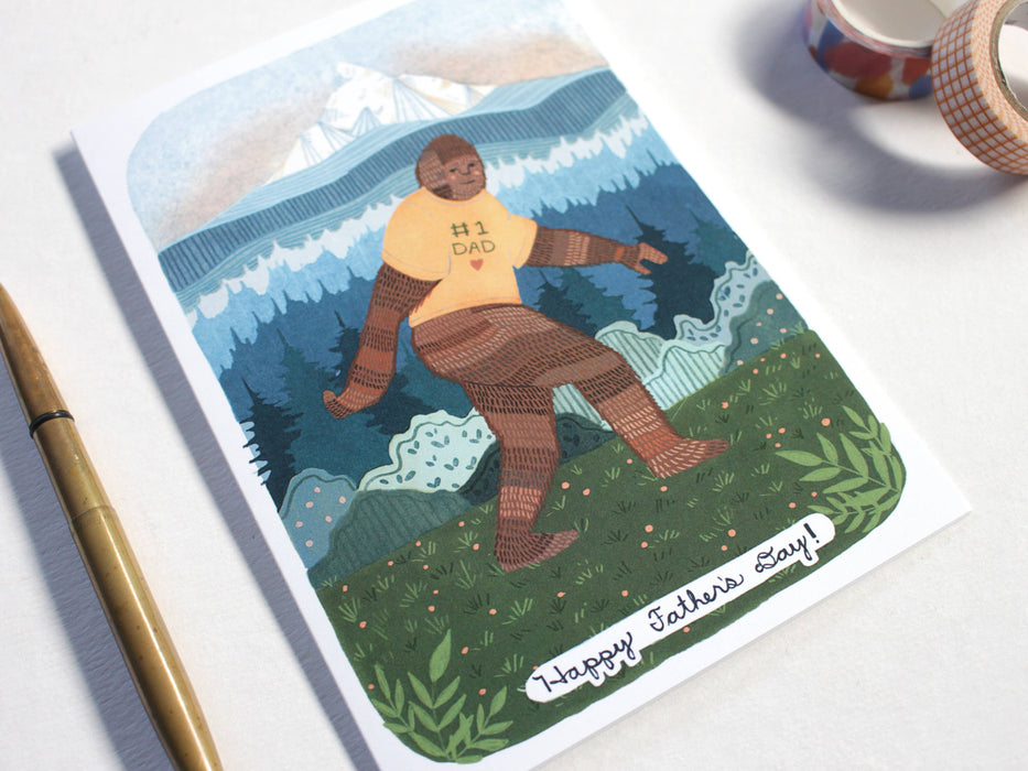 Father's Day Card - Sasquatch #1 Dad