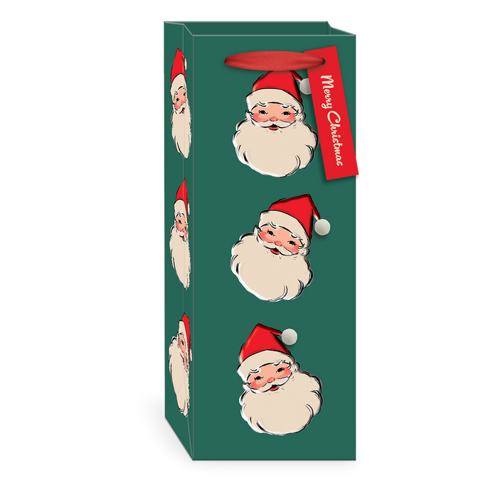 Retro Santa Wine Giftbag