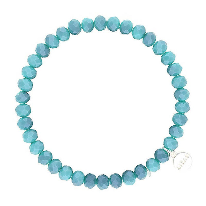 Nashville 6mm Crystal Bracelet- Soft Aqua