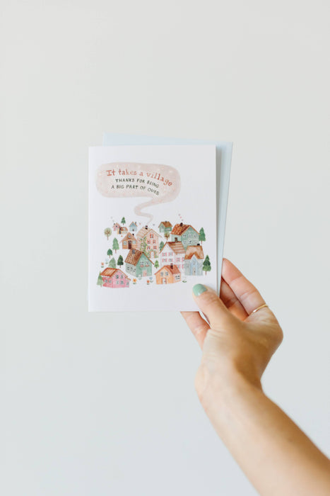 It Takes a Village Greeting Card