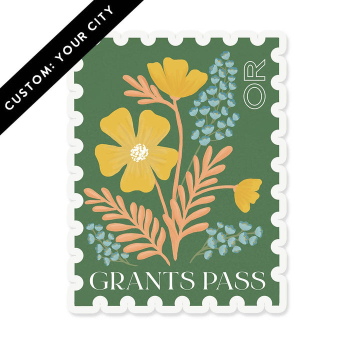 Custom City Sticker - Green