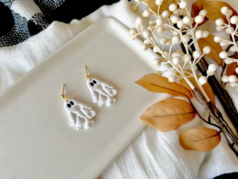 Hippie Ghost Floral Earrings