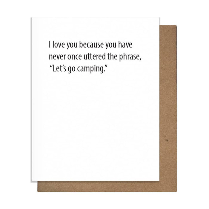 Go Camping Love Card