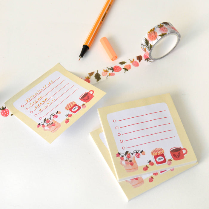 Little List Strawberry Sticky Note