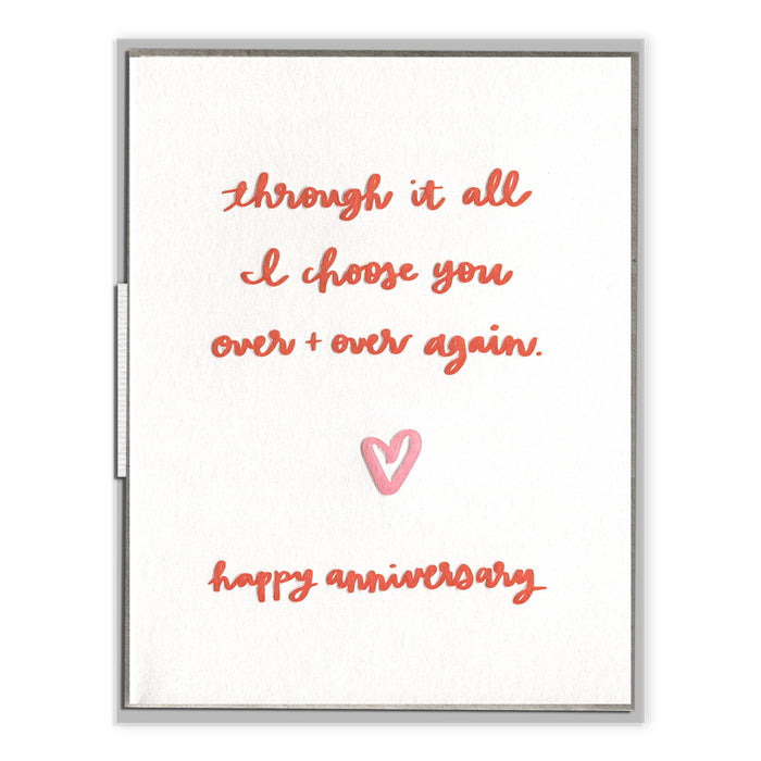 I Choose You Anniversary Card