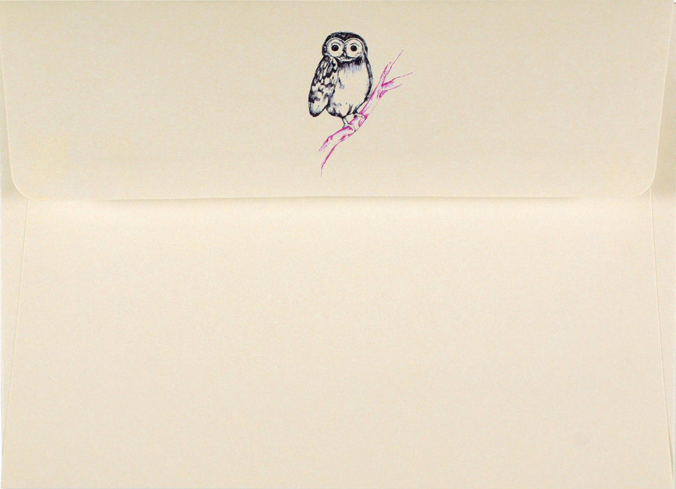 Owl Portrait Note Card Set