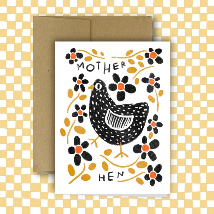 Mother Hen Flower Card