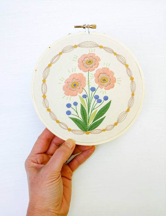 True bloom embroidery kit