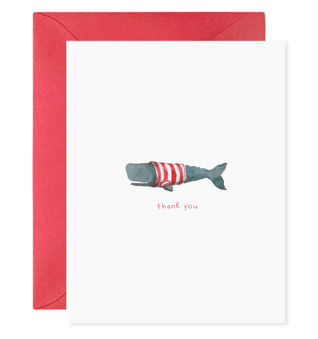 Whale Thanks Note Card Set