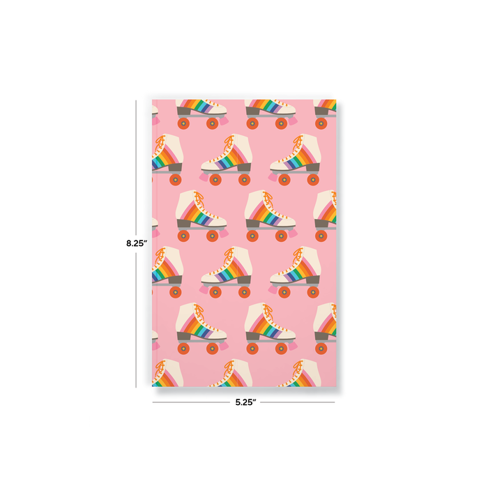 Rollerskates Layflat Notebook