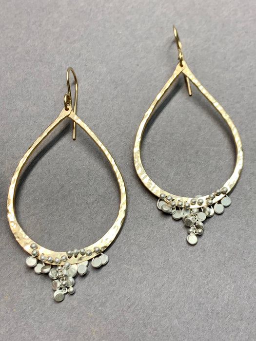 Large Tear Confetti Earrings