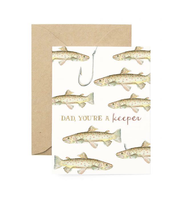 Dad You're a Keeper Father's Day Card