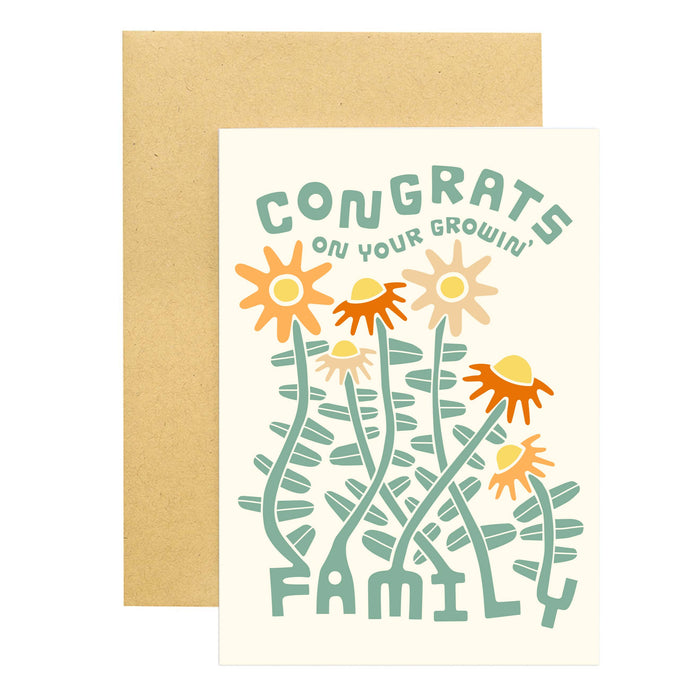 Growing Family Baby Card