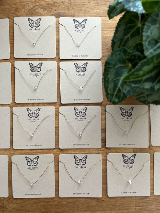 Herkimer Diamond Small Single Crystal Necklace