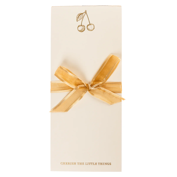 La Petite Presse Collection Cherries Gold Foil List Pad
