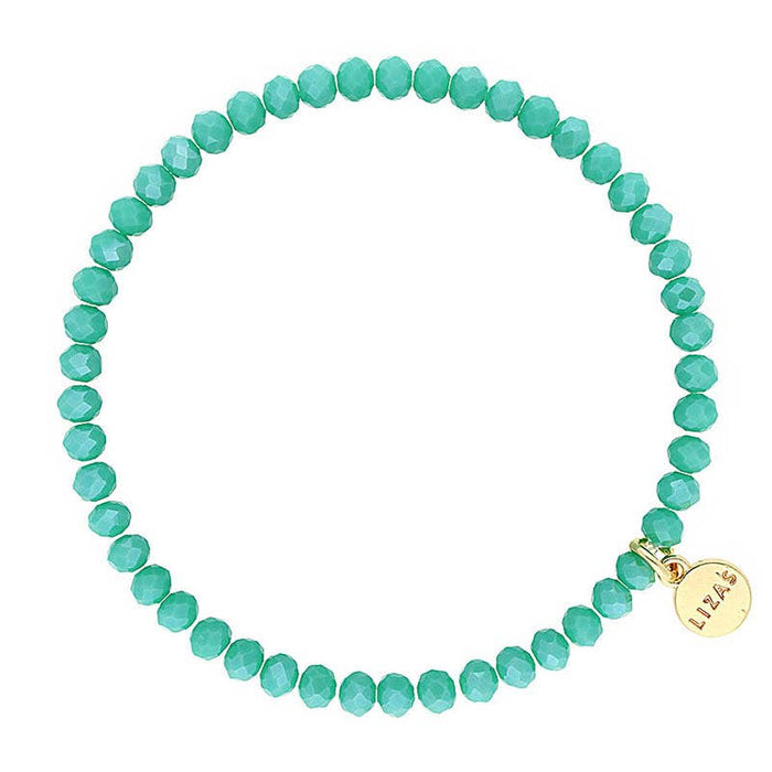 Knoxville 4mm Crystal Bracelet- Teal
