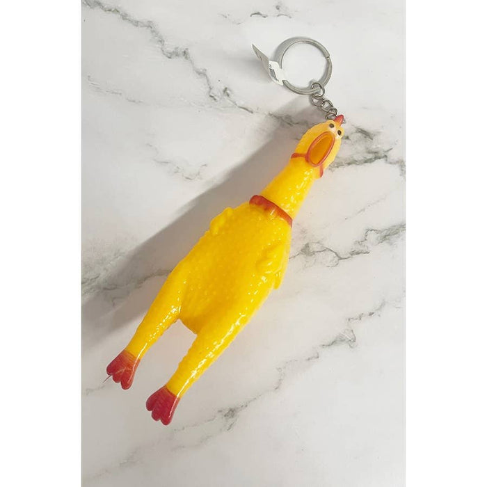 Squeeze Chicken Keychain