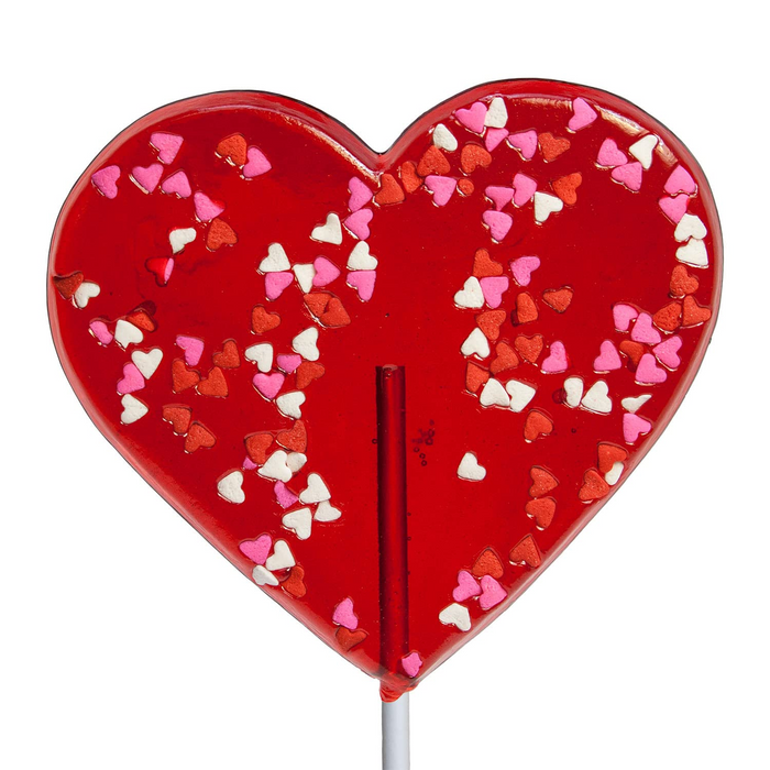Valentine Heart Confetti Lollipop