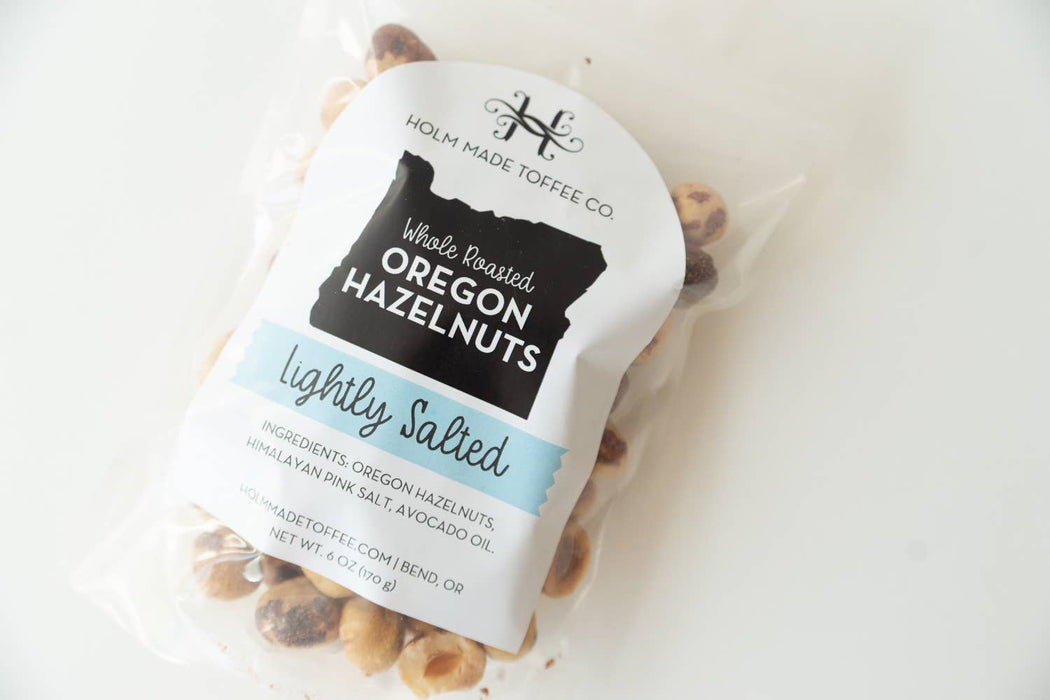 Whole Roasted Oregon Hazelnuts - Lightly Salted