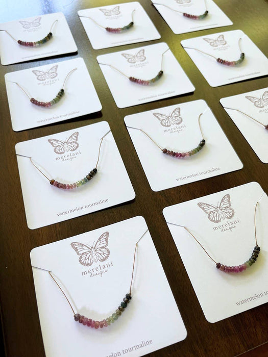 Multi-Colored Watermelon Tourmaline Necklace