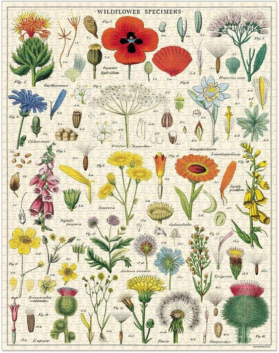 Vintage Wildflowers 1000 Piece Puzzle