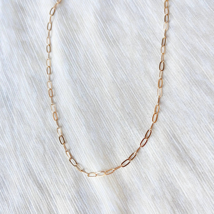 Rectangle Box Chain Necklace