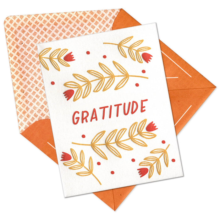 Harvest Gratitude Thanksgiving Thank You Card