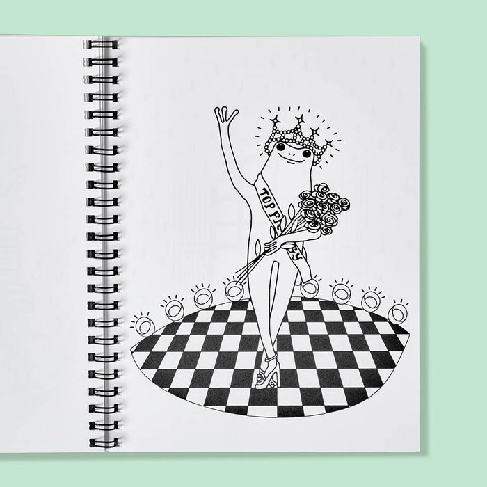 Froggy in Color Coloring Book