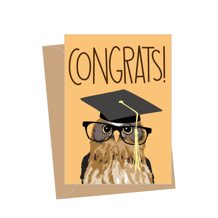 Mini Graduation Owl, Folded Enclosure Cards