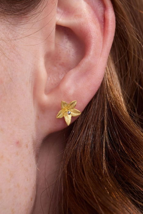 Summer Lily Gold Studs