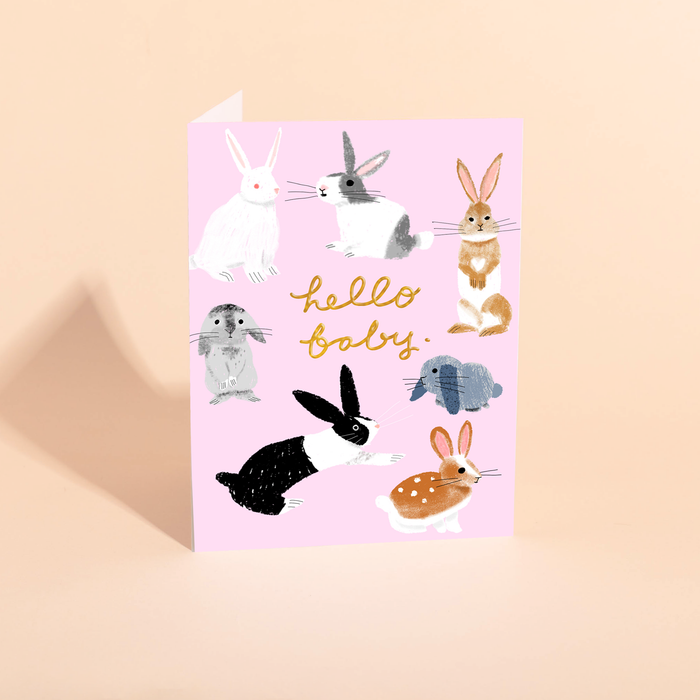 USAGI THREE - Baby Card