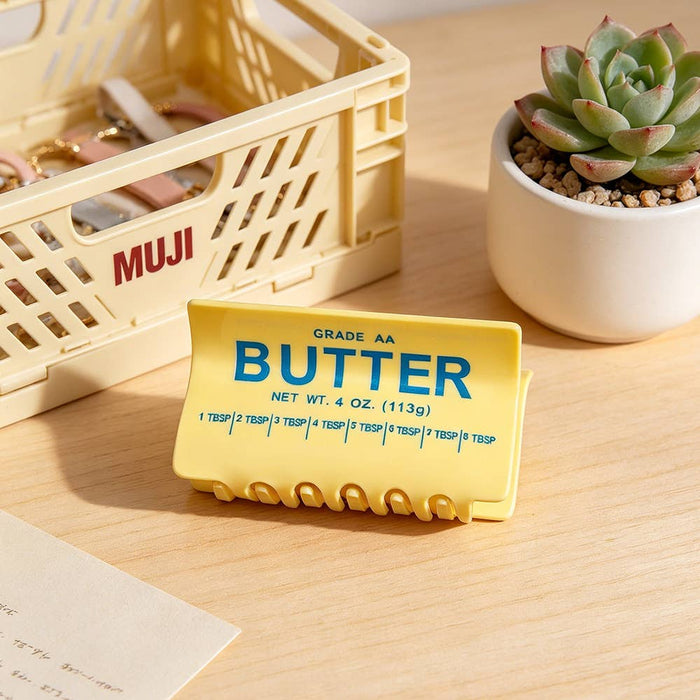 Fun Grade AA Butter Block Shaped Hair Claw Food Inspired
