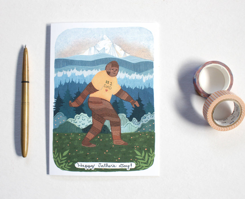 Father's Day Card - Sasquatch #1 Dad