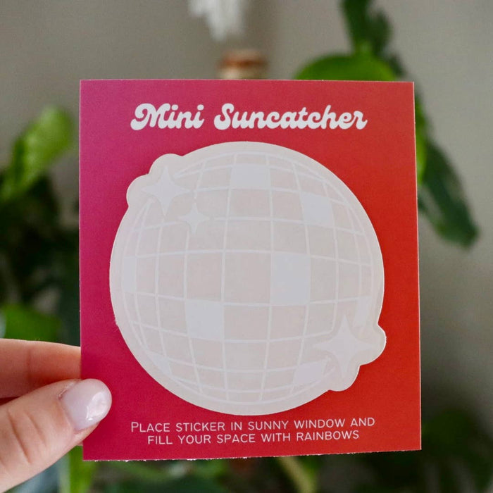 Mini Disco Suncatcher | Rainbow Sticker