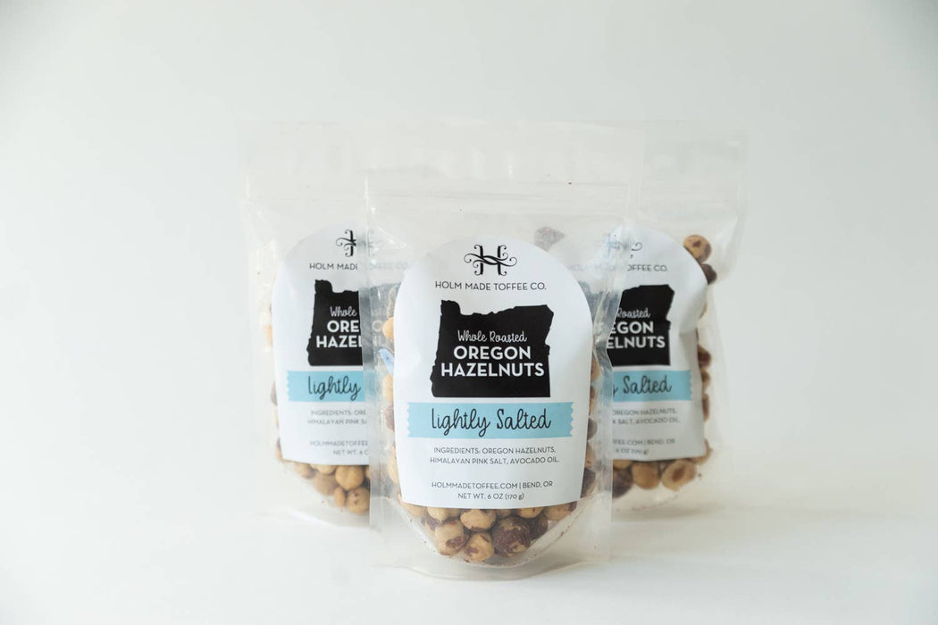 Whole Roasted Oregon Hazelnuts - Lightly Salted
