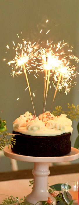Gold Sparkler Birthday Candle - 6.75"