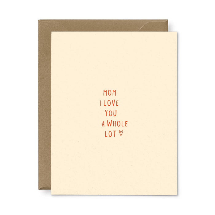 Mom I Love You Mother's Day Greeting Card