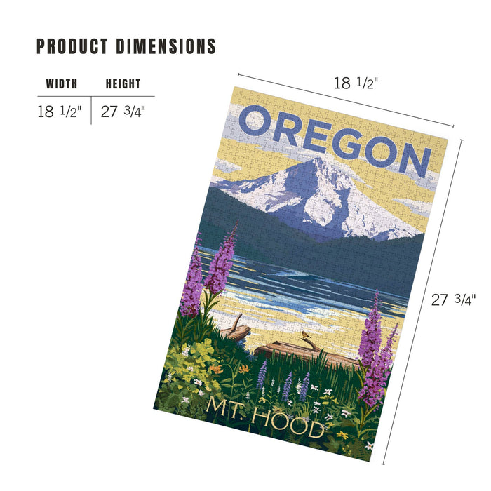 Mt. Hood Oregon 1000-Piece Puzzle | Mountain & Lake Scene