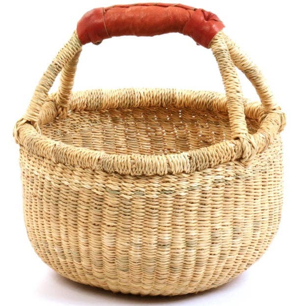 African Ghana Bolga Basket - Dye Free