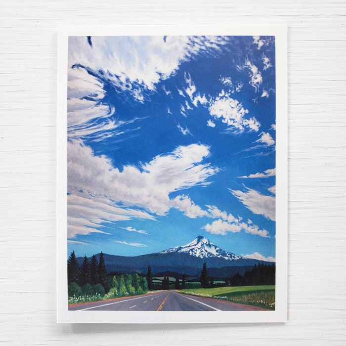 Greeting card - Mt. Hood in Cherry Season